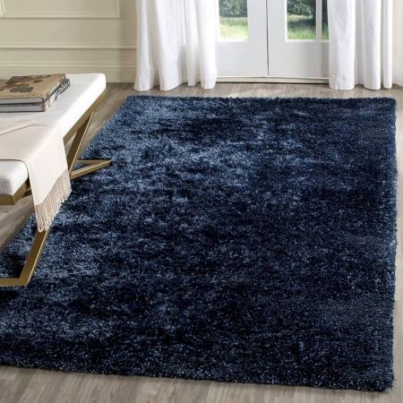 Artisan Blue Shaggy Bedroom Carpet